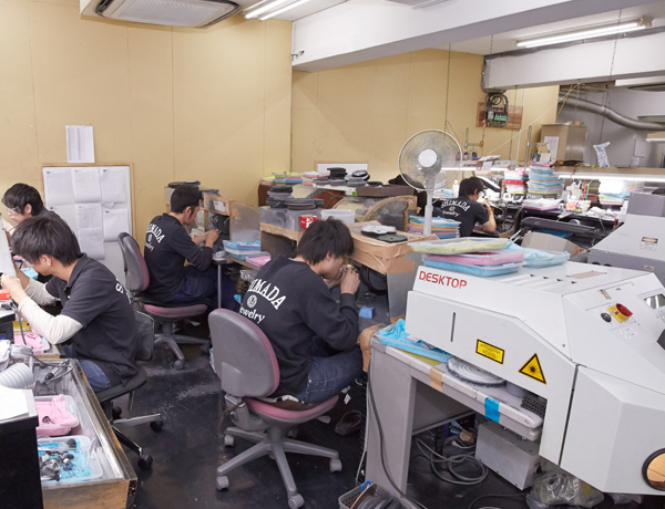 シマダ,本社ビル,作業場,ジュエリー工場