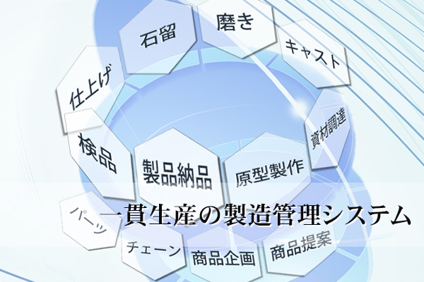 生産システム,ジュエリー生産管理,一貫生産